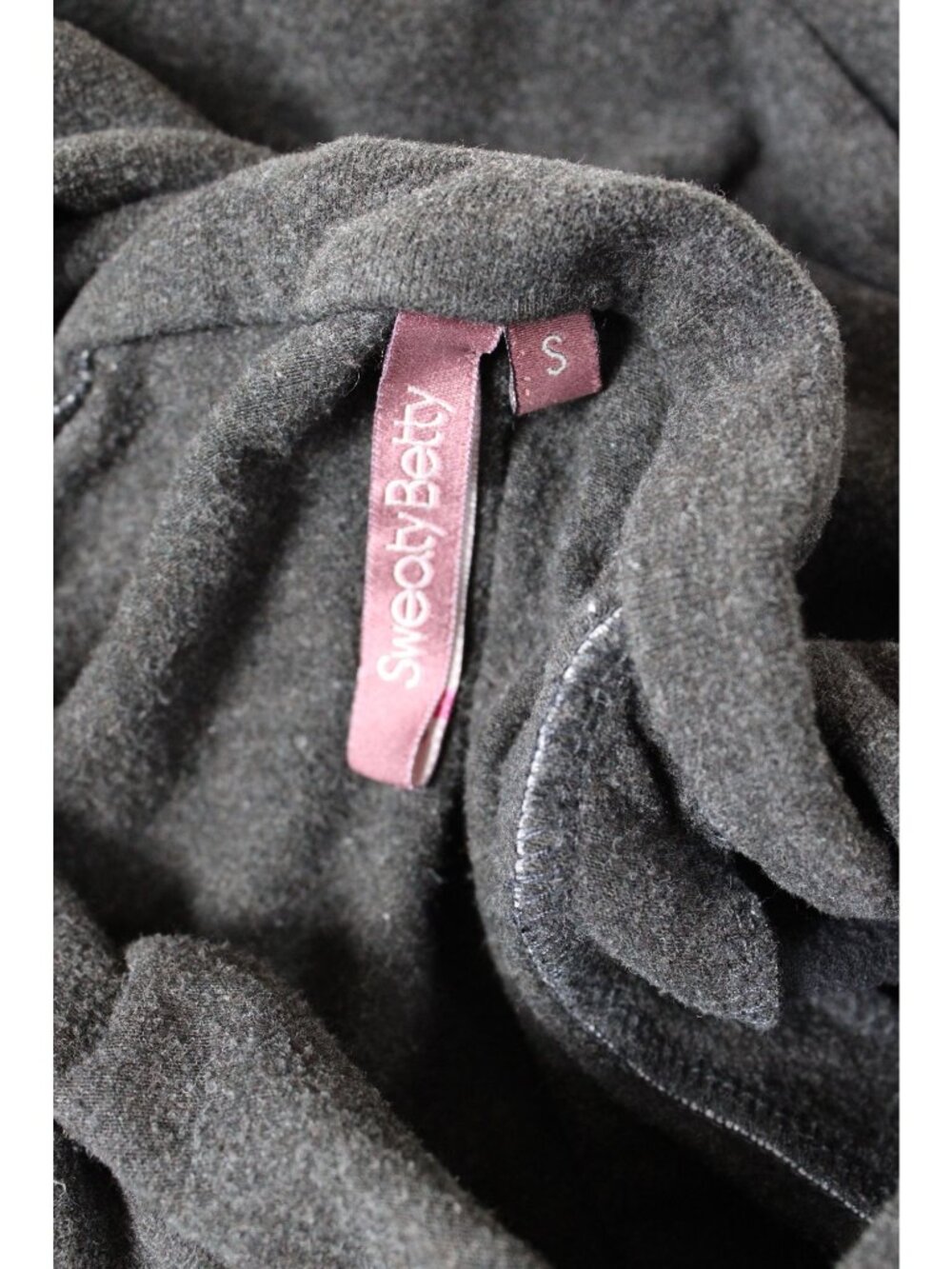 Sweaty Betty Gray Funnel Neck Pullover Sweatshirt Small - Picture 2 of 3